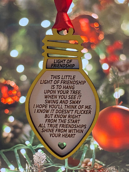 Light Of Friendship Ornament