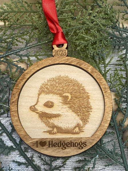 I ❤️ Hedgehogs Ornament