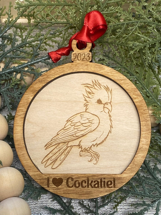 I ❤️ Cockatiel Ornament