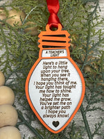 A Teacher’s Light Ornament