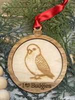 I ❤️ Budgies Ornament