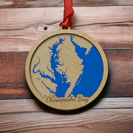 Map Ornament - Chesapeake Bay