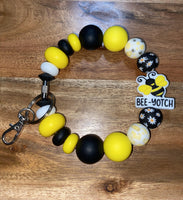 Bee-Yotch Silicone Keychain Wristlet