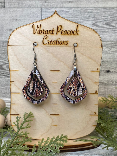 Snake Patterned Earrings