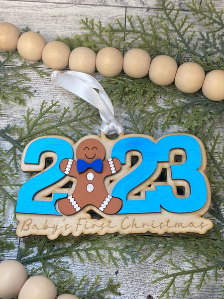 Baby’s 1st Christmas 2023 Ornament - Gingerbread