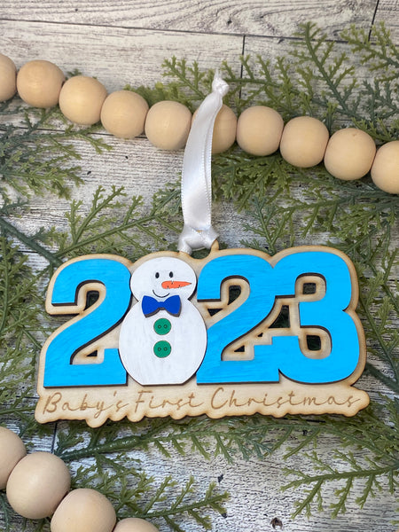 Baby’s 1st Christmas 2023 Ornament - Snowman