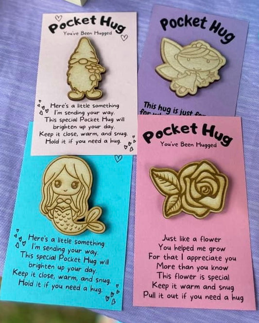 Pocket Hugs - Gnome, Fairy, Mermaid, Rose