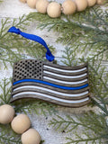 Flag Thin Line Ornament - Option 2