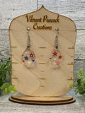 Red White and Blue Stars - Earrings