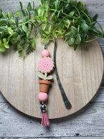 Pink Hydrangea - Silicone Beaded Bookmarks