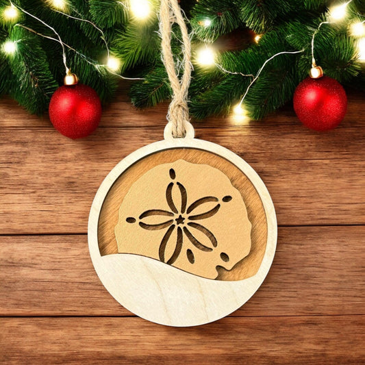 Sand Dollar Christmas Ornament