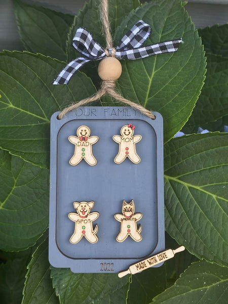 Gingerbread Family Cookie Sheet