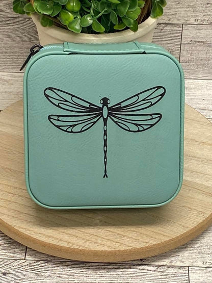 Personalized Travel Jewelry Box - Color Black