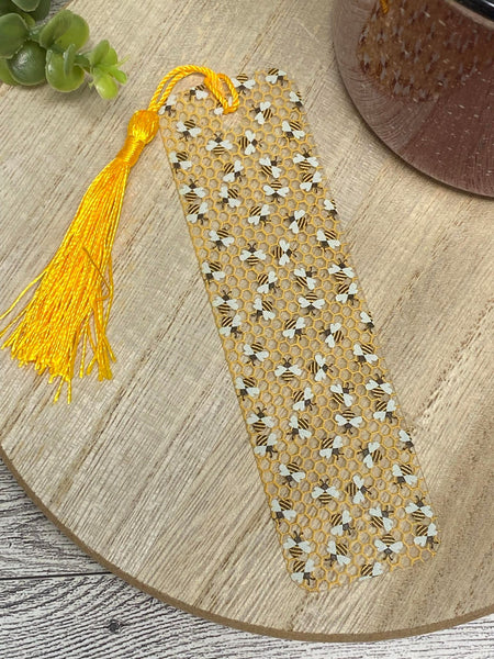 Bookmark With Tassel - Bee Hive