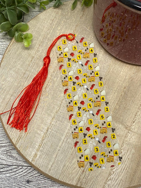 Bookmark With Tassel - Fancy Shape - Crime Scene