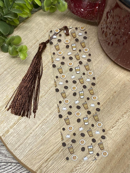 Bookmark With Tassel - Coffee