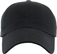 Classic Low Profile Cap- Black - You Choose Patch