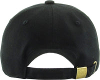 Classic Low Profile Cap- Black - You Choose Patch