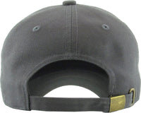 Classic Low Profile Cap- Gray - You Choose Patch