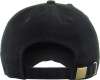 Vintage Baseball Cap - Black -  You Choose Patch