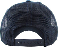 Mesh Vintage Baseball Cap - Navy - You Choose Patch