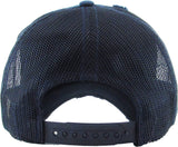 Mesh Vintage Baseball Cap - Navy - You Choose Patch