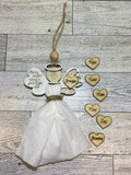 Angel Memorial Ornament - Add your own fabric