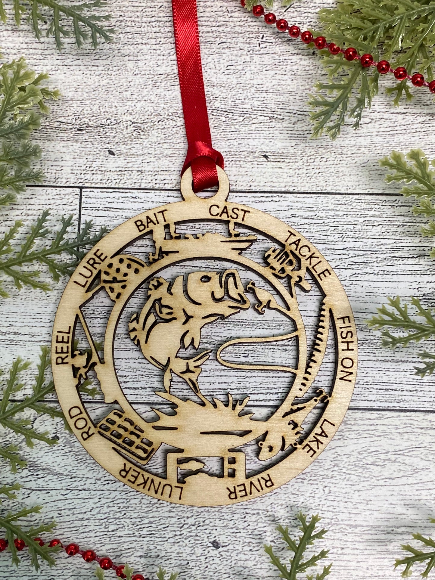 Bass Fishing Ornament