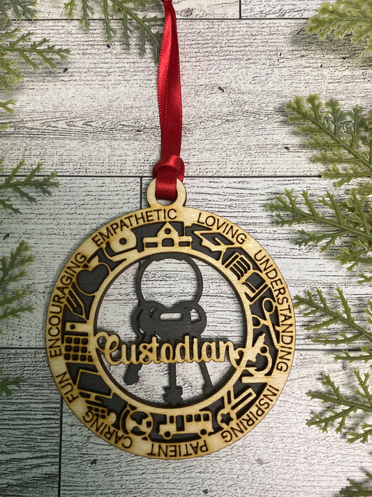 Education Series - Custodian Ornament