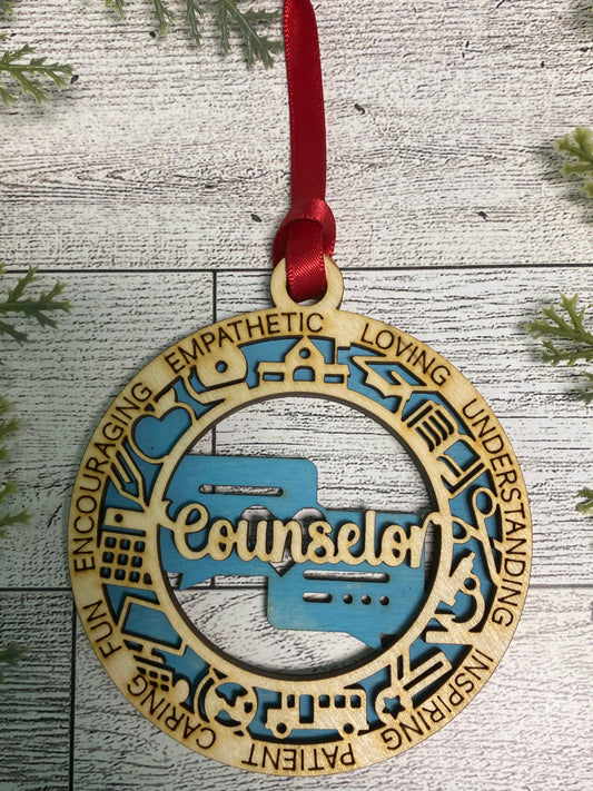 Education Series - Counselor Ornament