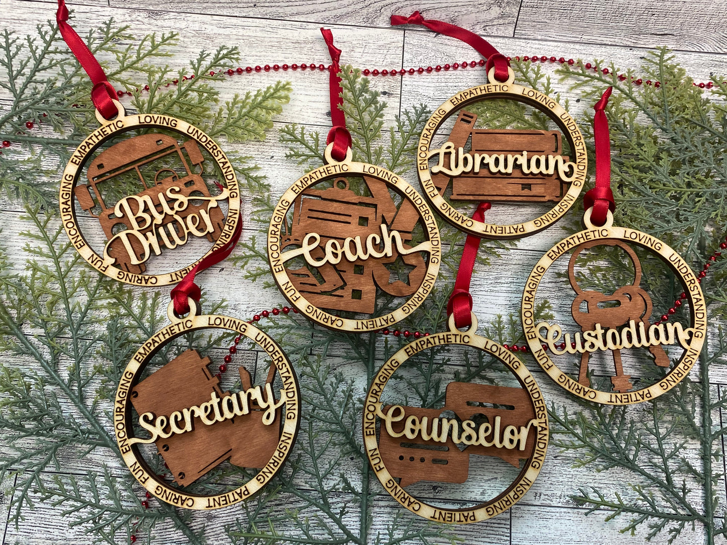 Education Series Ornaments - (each)