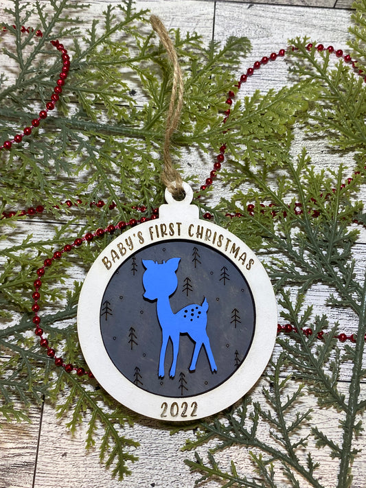 Baby’s First Christmas Ornament - Blue