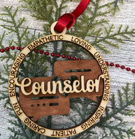 Education Series Ornaments - (each)