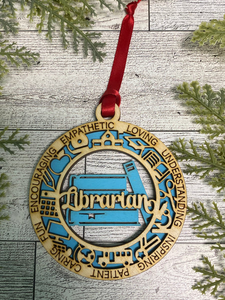 Education Series - Librarian Ornament