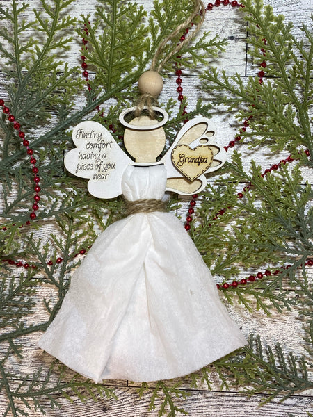 Angel Memorial Ornament - Add your own fabric